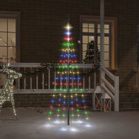 Albero di Natale Pennone Colorato 108 LED 180 cm 343521