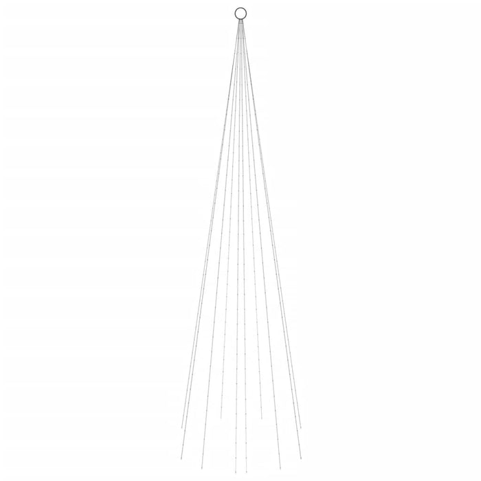 Albero di Natale Pennone Bianco Caldo 310 LED 300 cm 343522