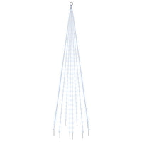 Albero di Natale Pennone Bianco Freddo 310 LED 300 cm 343523