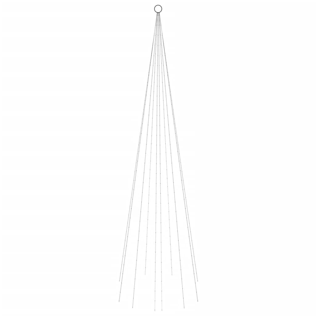 Albero di Natale Pennone Bianco Freddo 310 LED 300 cm 343523