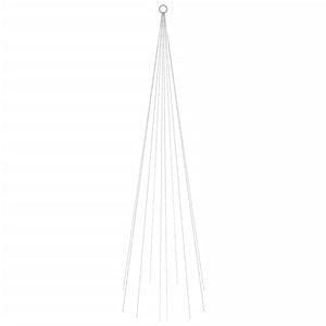 Albero di Natale Pennone Bianco Freddo 310 LED 300 cm 343523