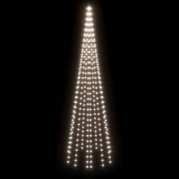 Albero di Natale Pennone Bianco Freddo 310 LED 300 cm 343523