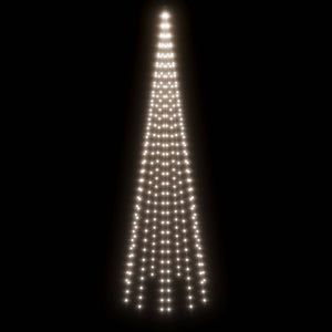 Albero di Natale Pennone Bianco Freddo 310 LED 300 cm 343523