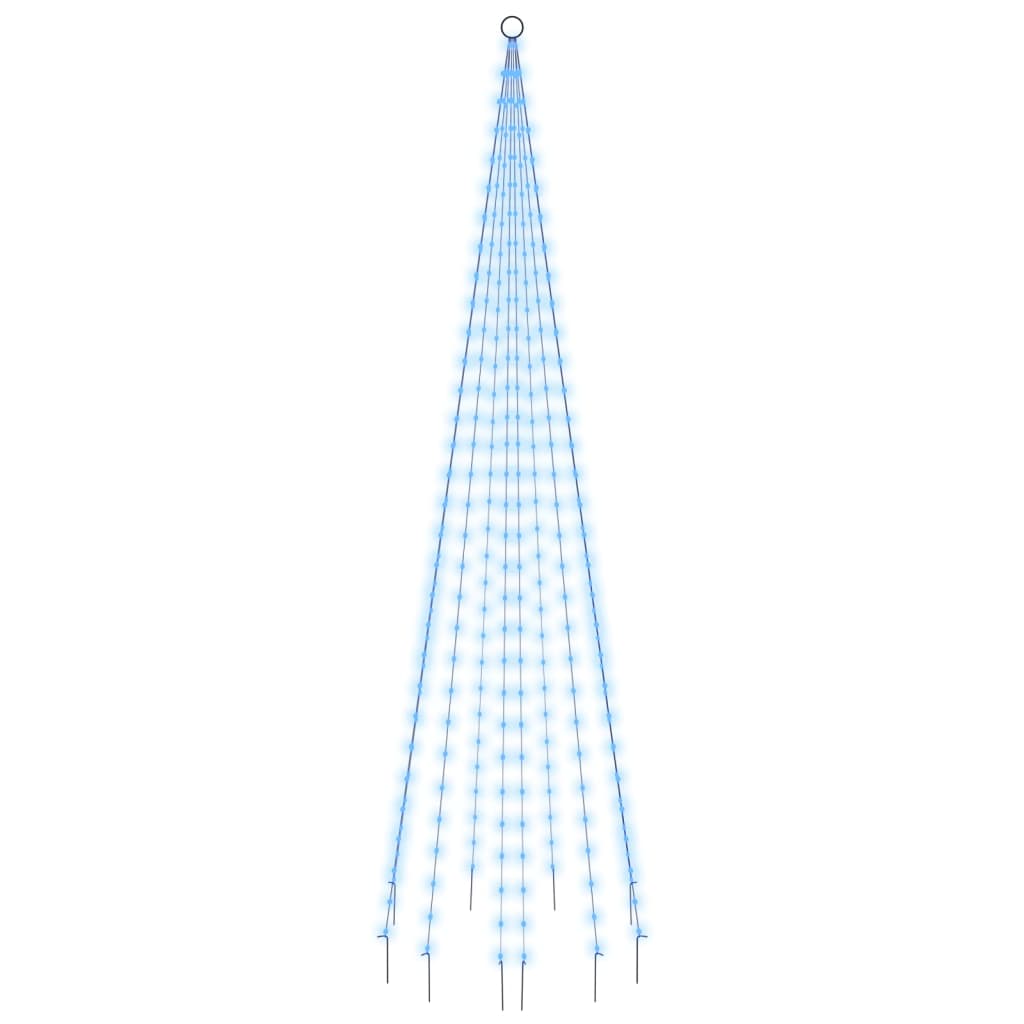 Albero di Natale Pennone Blu 310 LED 300 cm 343524