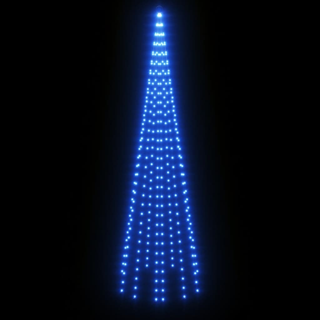 Albero di Natale Pennone Blu 310 LED 300 cm 343524