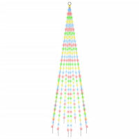 Albero di Natale Pennone Colorato 310 LED 300 cm 343525