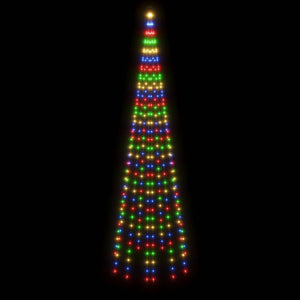 Albero di Natale Pennone Colorato 310 LED 300 cm 343525