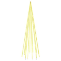 Albero di Natale Pennone Bianco Caldo 732 LED 500 cm 343526