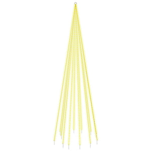 Albero di Natale Pennone Bianco Caldo 732 LED 500 cm