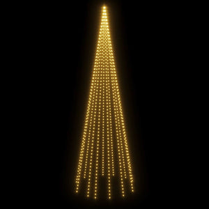 Albero di Natale Pennone Bianco Caldo 732 LED 500 cm