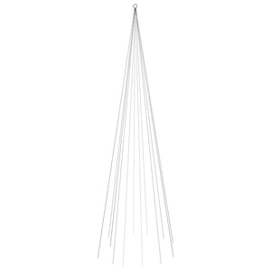 Albero di Natale Pennone Bianco Freddo 732 LED 500 cm 343527