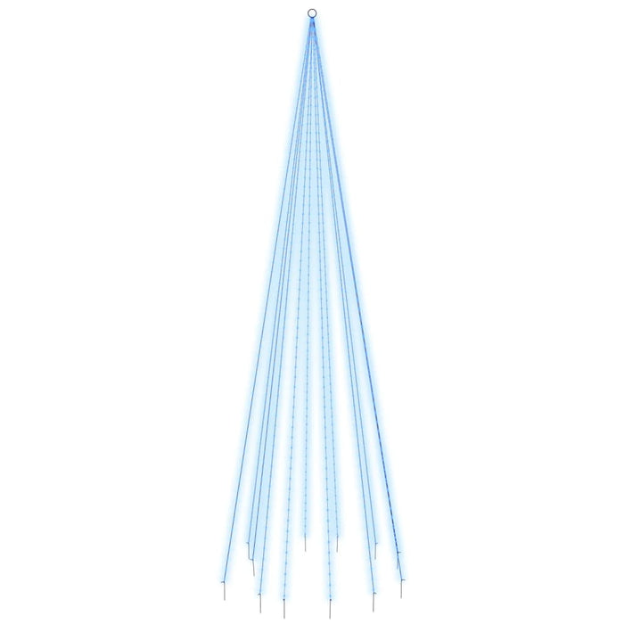 Albero di Natale Pennone Blu 732 LED 500 cm 343528