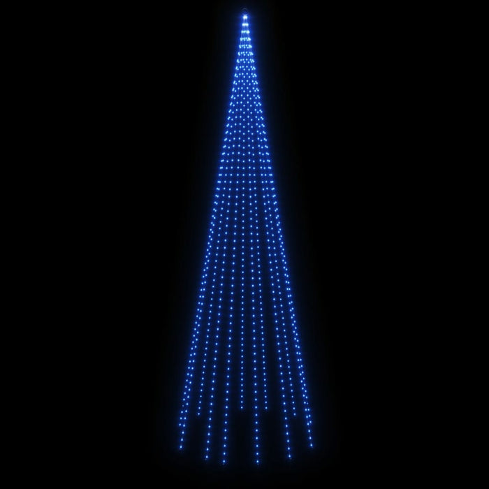 Albero di Natale Pennone Blu 732 LED 500 cm 343528