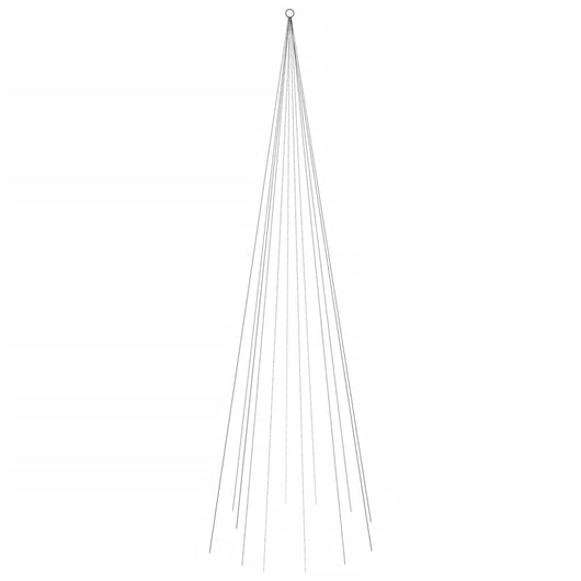 Albero di Natale Pennone-Albero Natalizio-Decorazioni natalizie Colorato 732 LED 500 cm