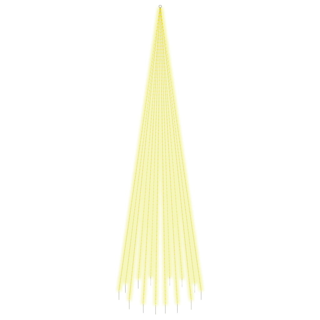 Albero di Natale Pennone Bianco Caldo 1134 LED 800 cm 343530