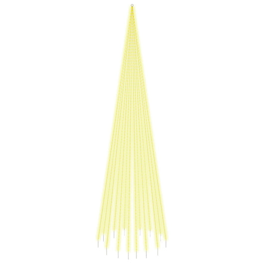 Albero di Natale Pennone Bianco Caldo 1134 LED 800 cm 343530