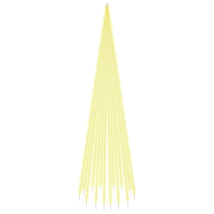 Albero di Natale Pennone Bianco Caldo 1134 LED 800 cm 343530