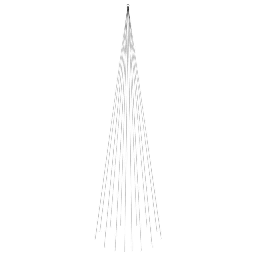 Albero di Natale Pennone Bianco Caldo 1134 LED 800 cm 343530