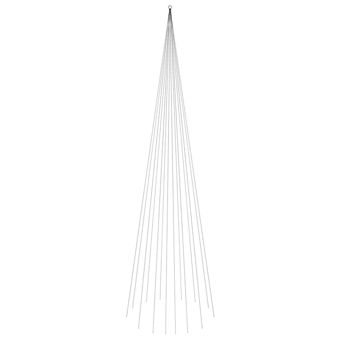 Albero di Natale Pennone Bianco Caldo 1134 LED 800 cm 343530