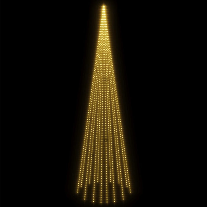 Albero di Natale Pennone Bianco Caldo 1134 LED 800 cm 343530