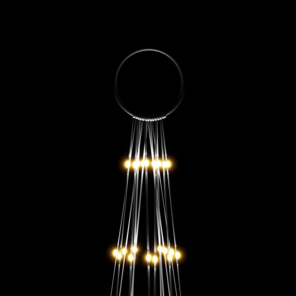 Albero di Natale Pennone Bianco Caldo 1134 LED 800 cm 343530