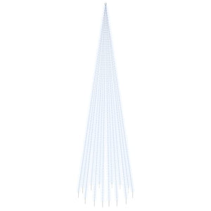 Albero di Natale Pennone Bianco Freddo 1134 LED 800 cmcod mxl 82971