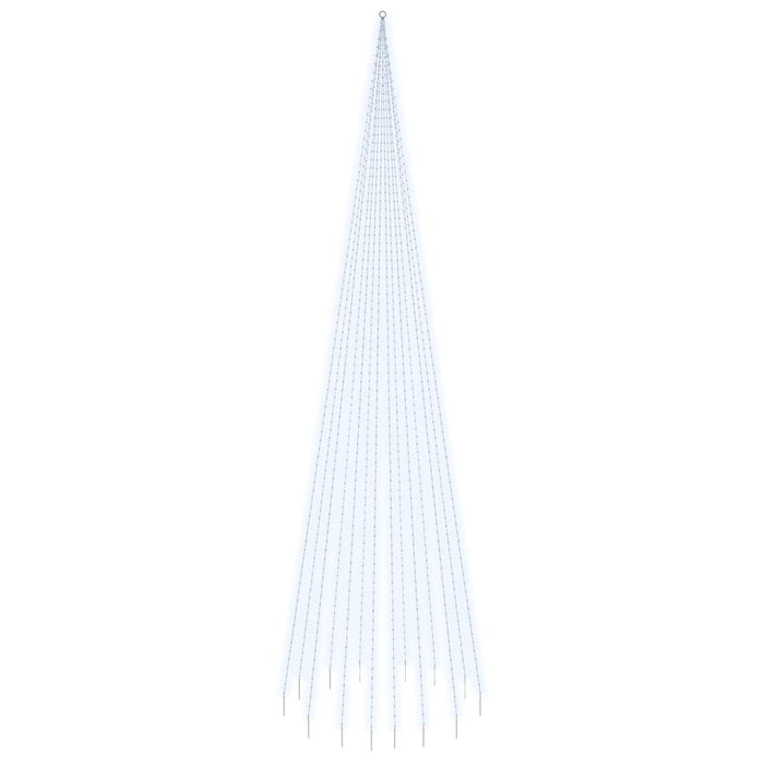 Albero di Natale Pennone Bianco Freddo 1134 LED 800 cmcod mxl 82971