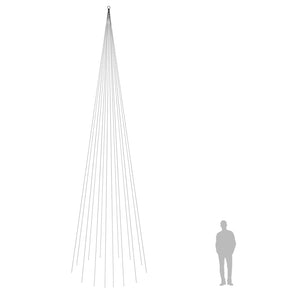 Albero di Natale Pennone Blu 1134 LED 800 cm 343532