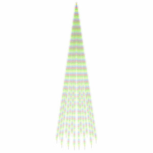 Albero di Natale Pennone-Decorazioni natalizie Colorato 1134 LED 800 cm