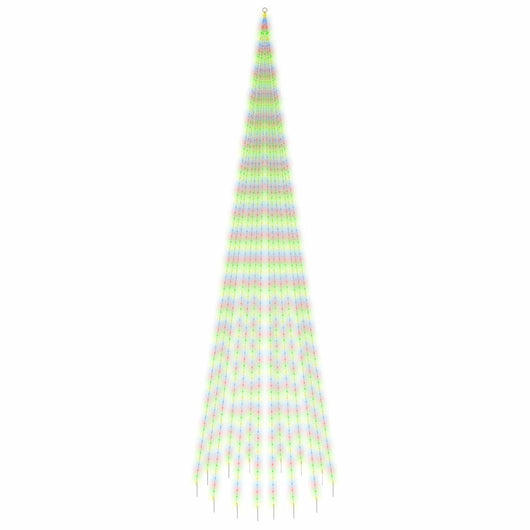 Albero di Natale Pennone-Decorazioni natalizie Colorato 1134 LED 800 cm