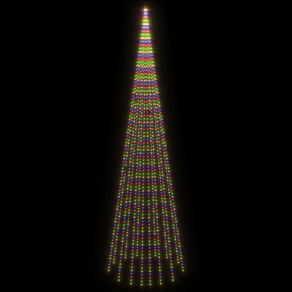 Albero di Natale Pennone Colorato 1134 LED 800 cm 343533