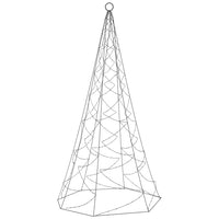 Albero di Natale Pennone Bianco Caldo 200 LED 180 cm 343534