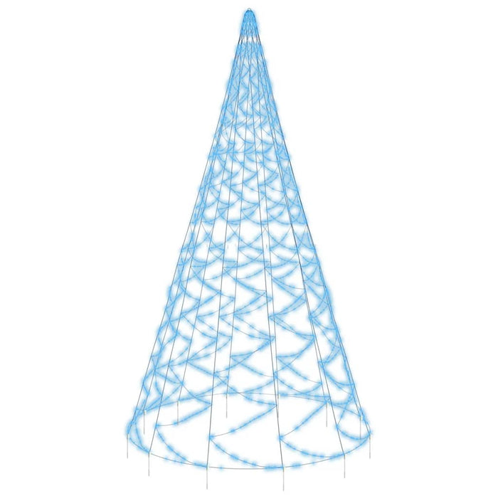Albero di Natale Pennone Blu 1400 LED 500 cm 343544
