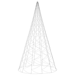 Albero di Natale Pennone Blu 1400 LED 500 cm 343544