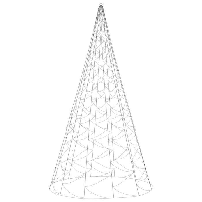 Albero di Natale Pennone Blu 1400 LED 500 cm 343544