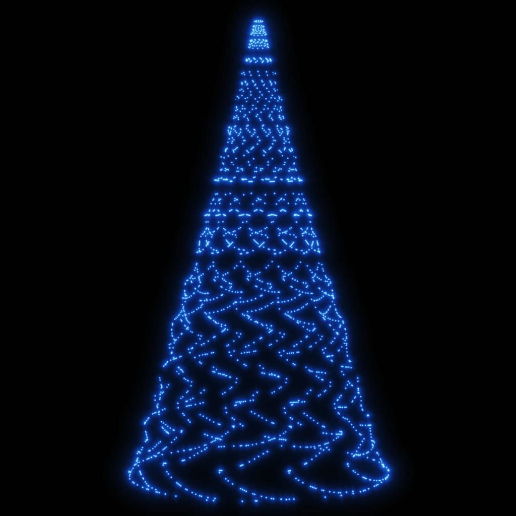 Albero di Natale Pennone Blu 1400 LED 500 cm 343544