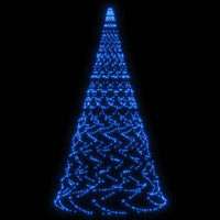 Albero di Natale Pennone Blu 1400 LED 500 cm 343544