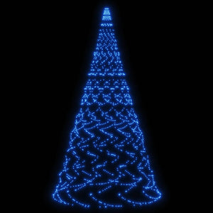 Albero di Natale Pennone Blu 1400 LED 500 cm 343544