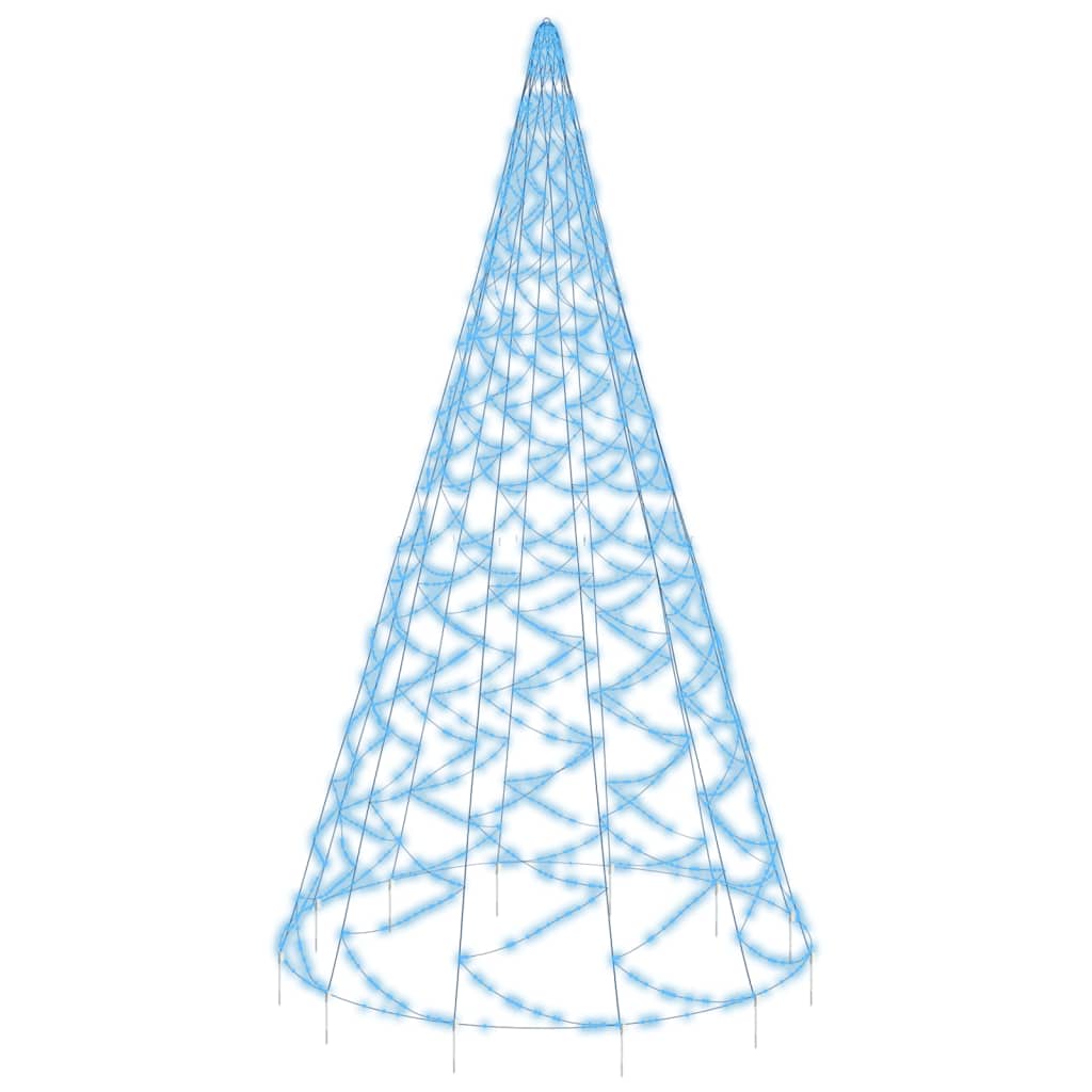 Albero di Natale Pennone Blu 3000 LED 800 cm 343548