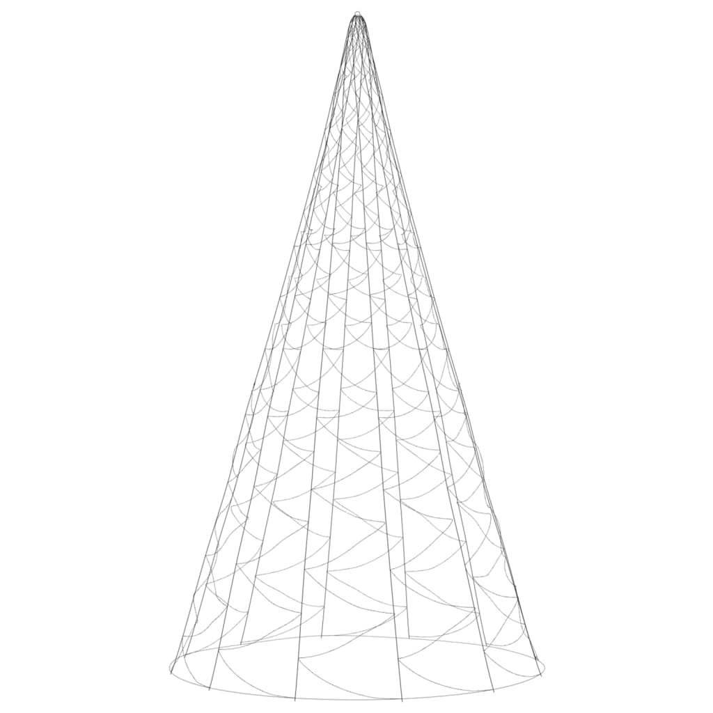 Albero di Natale Pennone Blu 3000 LED 800 cm 343548