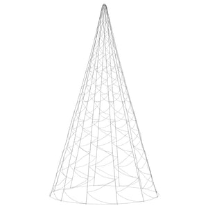 Albero di Natale Pennone Blu 3000 LED 800 cm 343548