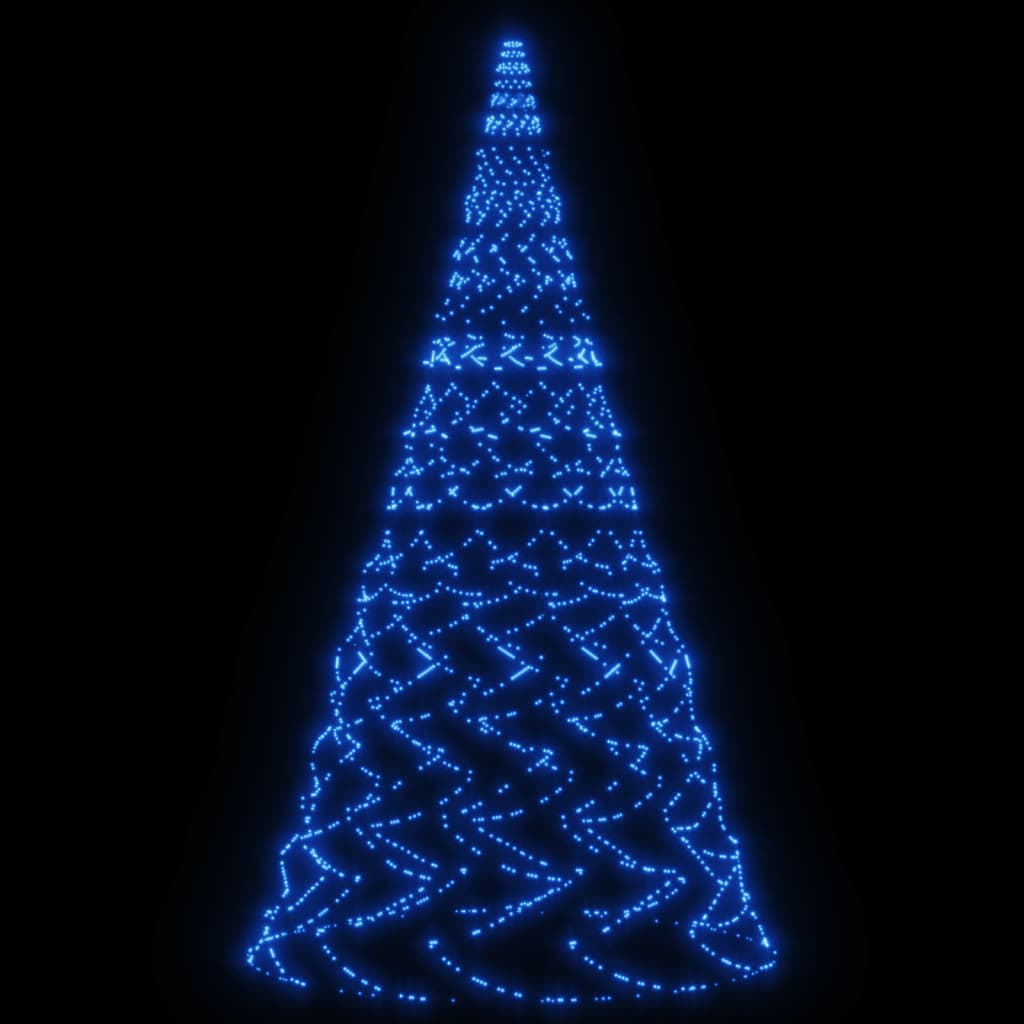 Albero di Natale Pennone Blu 3000 LED 800 cm 343548