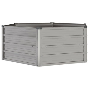 Portavaso per fioriera aiuola rialzata piante fiori terrazza giardino arrugginito 129 x 129 x 45 cm acciaio corten marrone 02_0039860