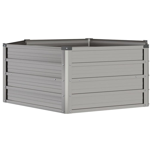 Portavaso per fioriera aiuola rialzata piante fiori terrazza giardino arrugginito 129 x 129 x 45 cm acciaio corten marrone 02_0039860