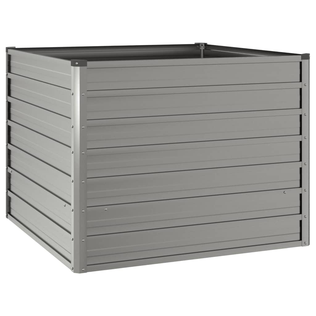 Vassoio per fioriera aiuola rialzata piante fiori terrazza giardino arrugginito 100 x 100 x 77 cm acciaio corten marrone 02_0039857