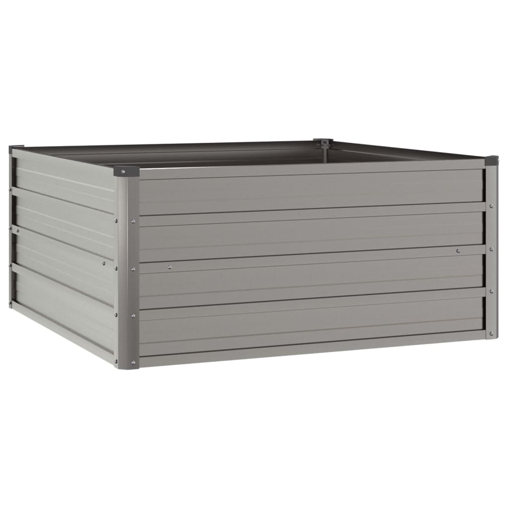 Vassoio per fioriera aiuola rialzata piante fiori terrazzo giardino ruggine 100 x 100 x 45 cm acciaio corten marrone 02_0039856
