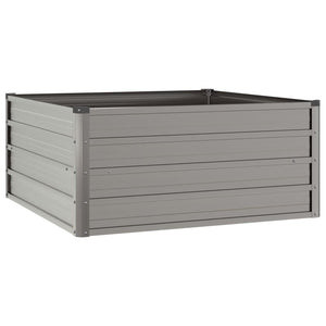Vassoio per fioriera aiuola rialzata piante fiori terrazzo giardino ruggine 100 x 100 x 45 cm acciaio corten marrone 02_0039856