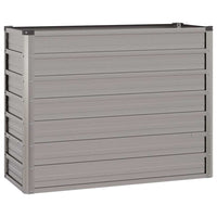 Fioriera da Giardino Grigia 100x40x77 cm Acciaio Corten cod mxl 48385