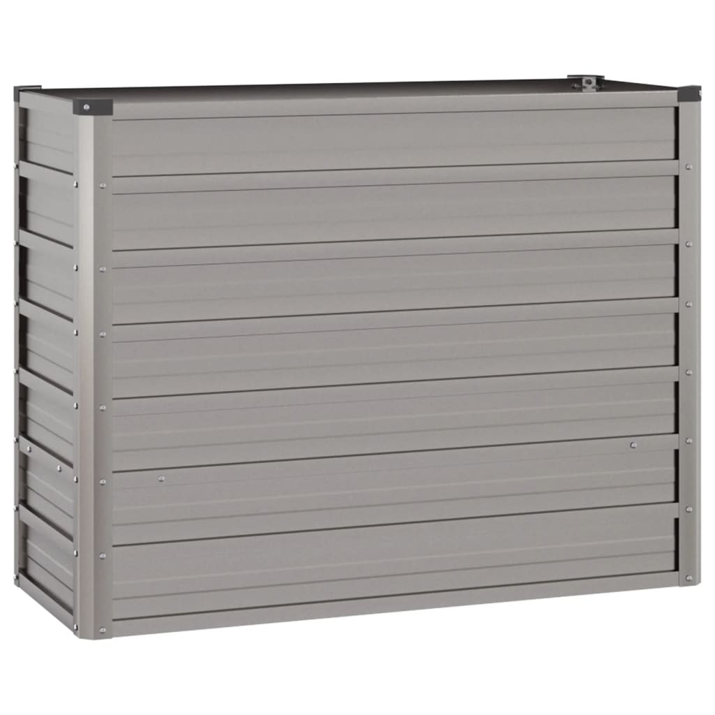 Vassoio per fioriera aiuola rialzata piante fiori terrazza giardino arrugginito 100 x 40 x 77 cm acciaio corten marrone 02_0039859