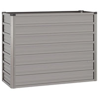 Vassoio per fioriera aiuola rialzata piante fiori terrazza giardino arrugginito 100 x 40 x 77 cm acciaio corten marrone 02_0039859